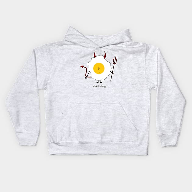 Deviled egg Kids Hoodie by paintbydumbers